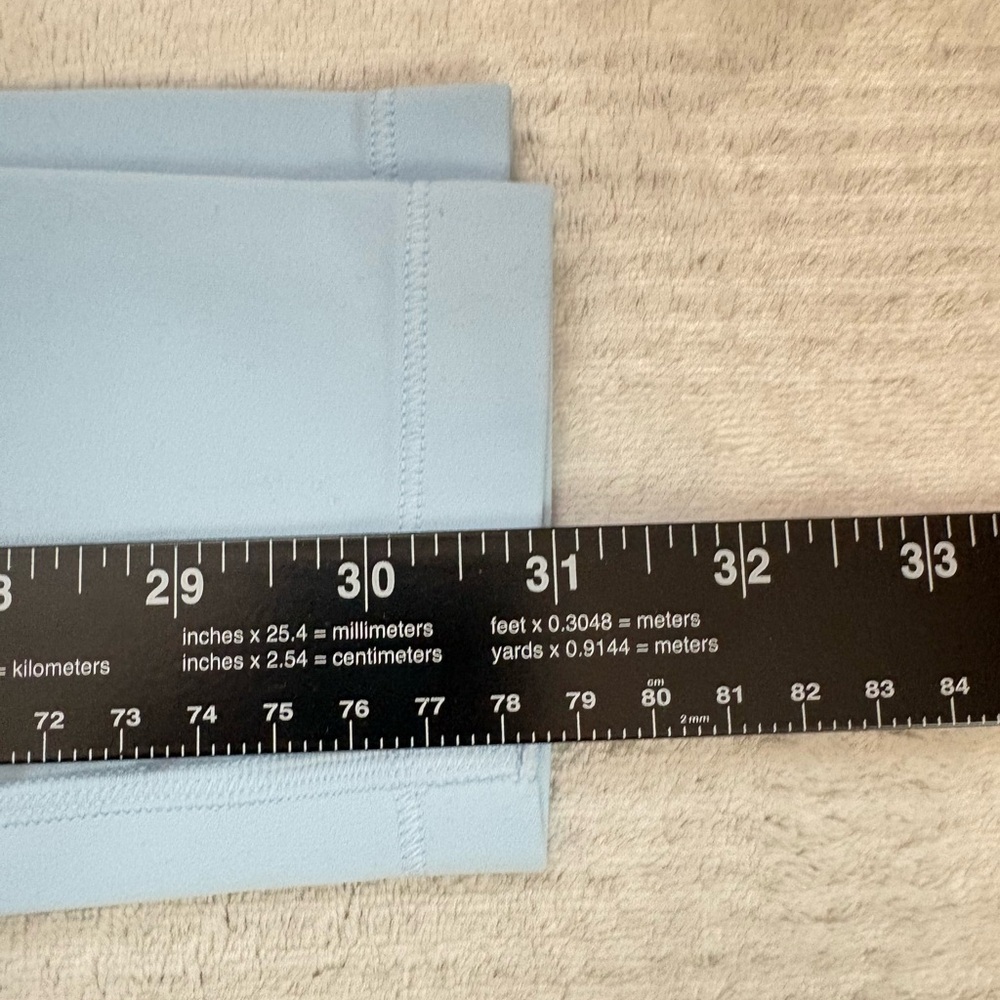 NWT Athleta Girl  Leggings in Light Blue Size 12 High Rise Stash - Picture 9 of 10